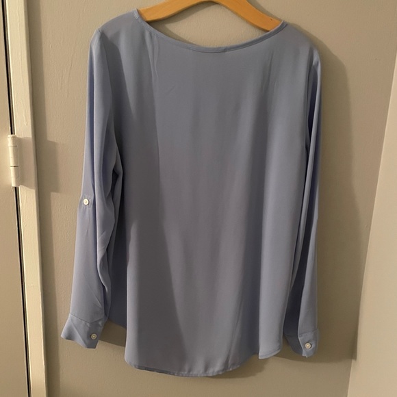 LOFT Roll-Tab Sleeve Blouse - Picture 2 of 5